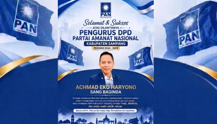 Achmad Eko Haryono Nilai Pelantikan Ketua DPD PAN Sampang sebagai Momentum Penguatan Partai