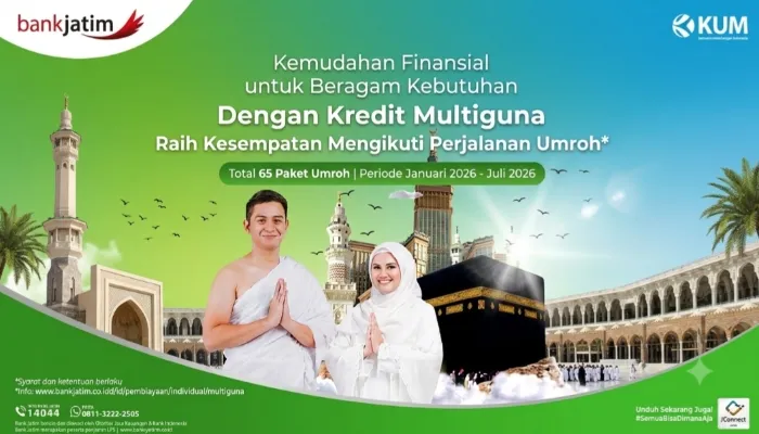 Bank Jatim Siapkan 65 Paket Umroh Gratis untuk Nasabah Kredit Multiguna