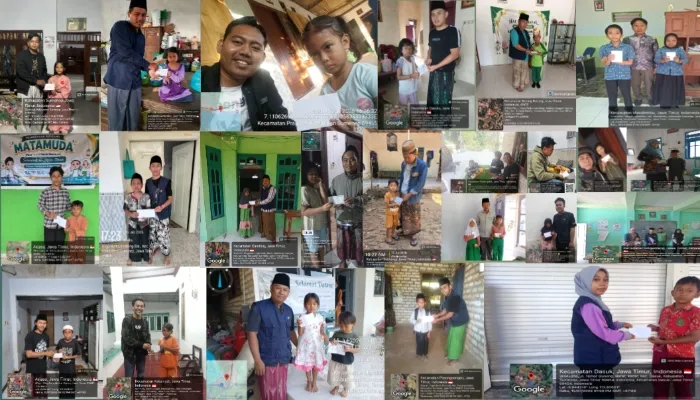 Tim Penyalur Bantuan Pangan di Sumenep Santuni Anak Yatim sebagai Wujud Syukur Usai Distribusi Rampung
