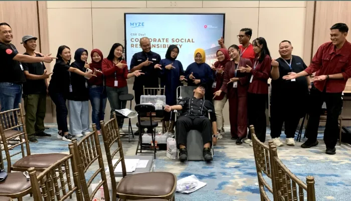 Myze Hotel Sumenep Gelar Donor Darah dan Bersihkan Rumah Ibadah
